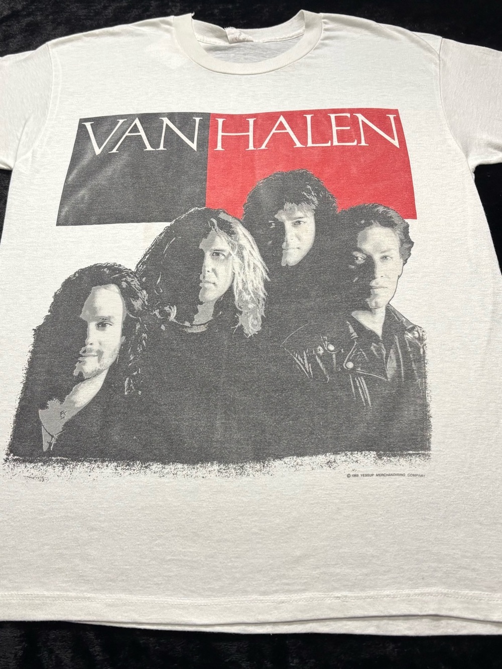 Mens XL Vintage 1988 Van Halen Tour Band Tshirt